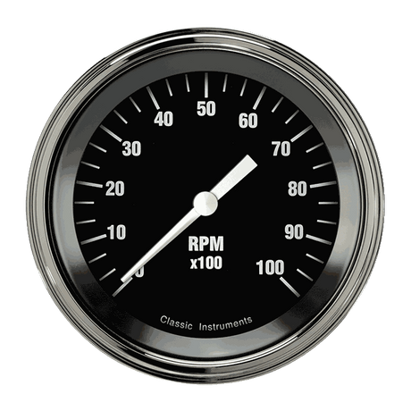 Classic Instruments Hot Rod 3 3/8" Tachometer - HR10SLF