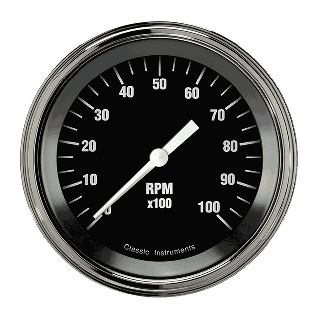 Classic Instruments Hot Rod 3 3/8" Tachometer - HR10SLF