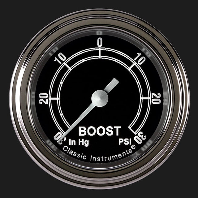 Classic Instruments Traditional 2 1/8" Boost/Vac Gauge - TR141SLF