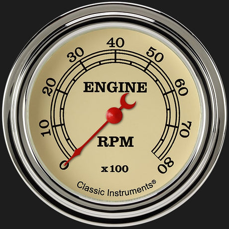 Classic Instruments Vintage 2 5/8" Tachometer - VT383SLF