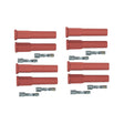 MSD Pro Race Spark Plug Boot & Terminal Kit, Straight, Red, Set of 8 - 8854
