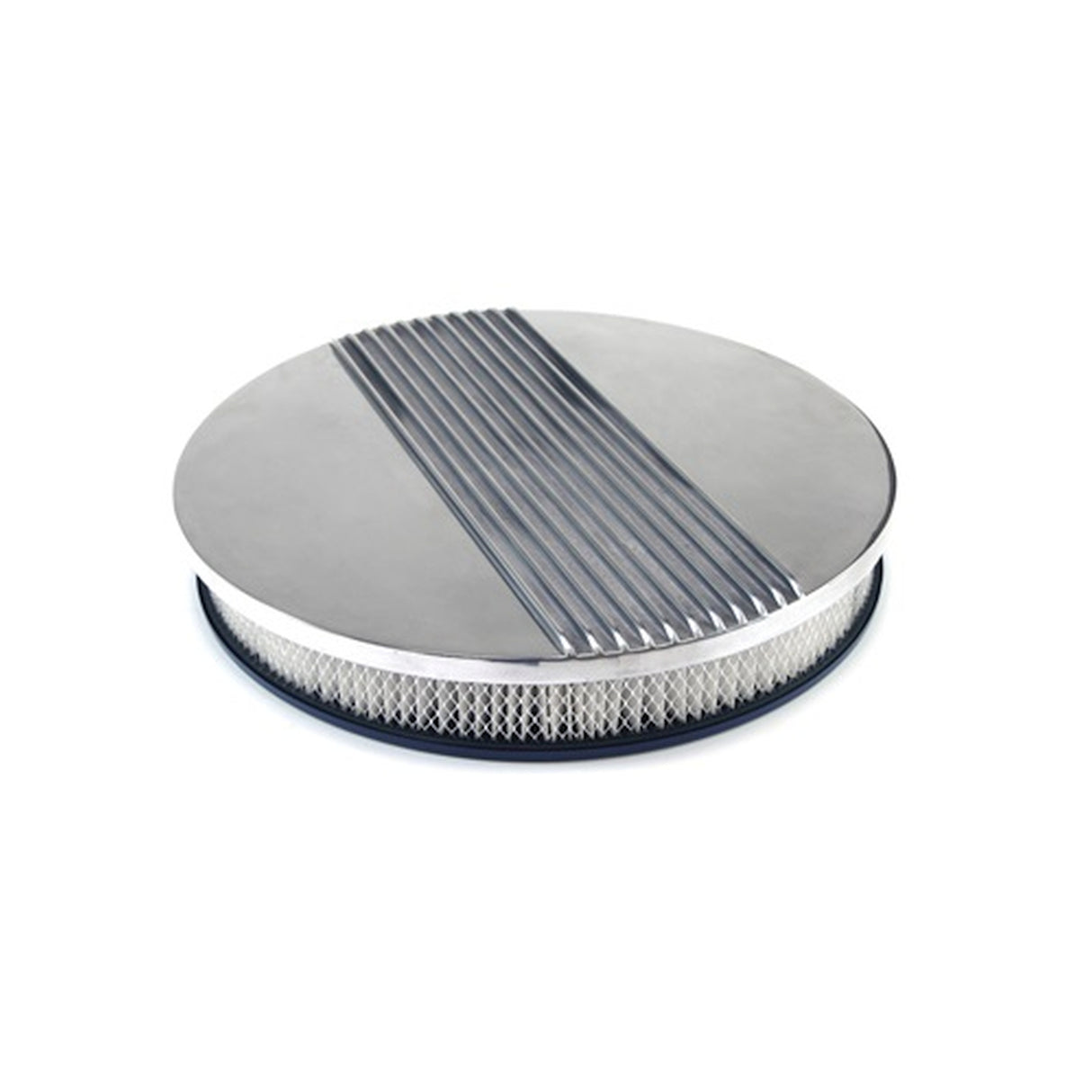 Scott Drake 14" Polished Aluminum Finned Air Cleaner Assembly - C5ZZ-9600-AFK