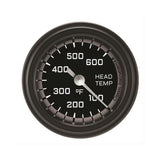 Classic Instruments Autocross Gray 2 1/8" Cylinder Head Temp. Gauge - AX197GBLF