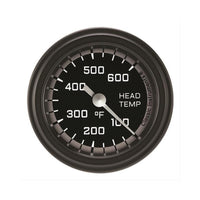 Classic Instruments Autocross Gray 2-1/8" Cylinder Head Tempature Gauge - AX197GBLF