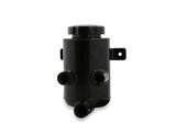 Holley 198-212 Power Steering Remote Reservoir - Black Aluminum with Bracket