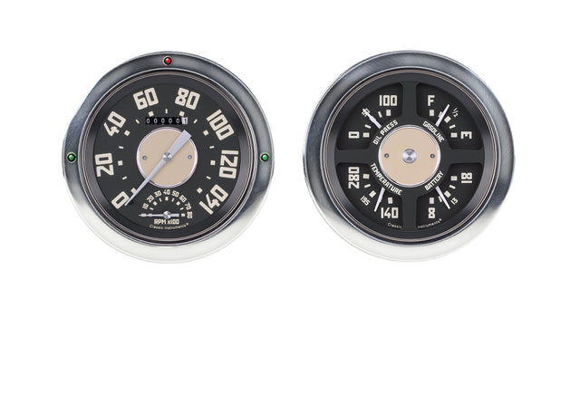 Classic Instruments 1954-55 Chevy Truck Package 4-5/8" Speedometer & Quad - CT54OE62