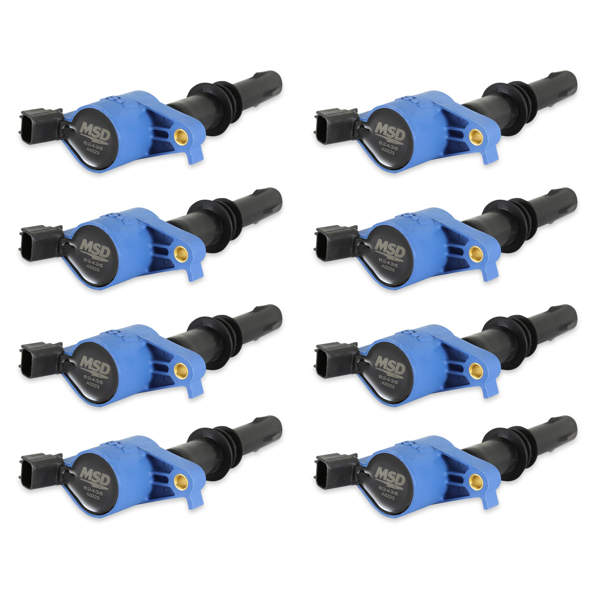 MSD Ignition Coil - Blaster - Ford 3-Valve V8 - Blue - 8-Pack - 824385