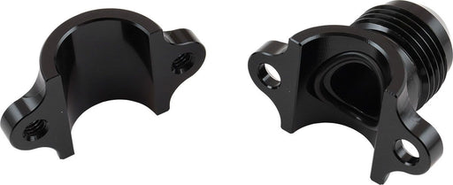 Aeroflow Clamp On Hard Line to Male AN Adapter 5/16" to -6AN (AF107-05-06BLK)