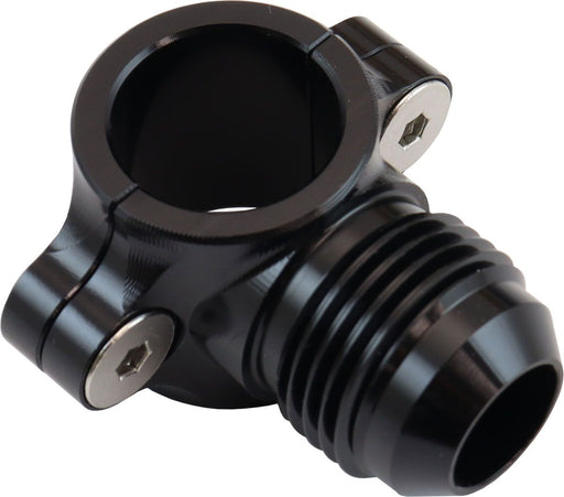 Aeroflow Clamp On Hard Line to Male AN Adapter 5/16" to -6AN (AF107-05-06BLK) AF107-05-06BLK