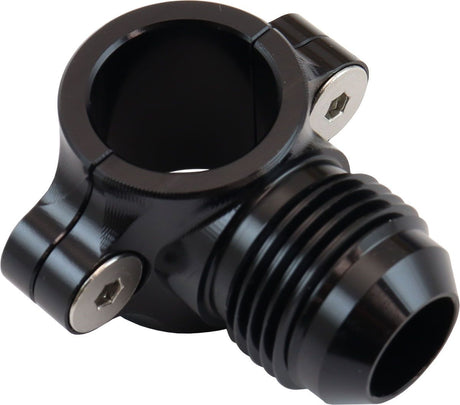 Aeroflow Clamp On Hard Line to Male AN Adapter 3/8" to -6AN (AF107-06-06BLK) AF107-06-06BLK