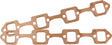 Aeroflow Small Block Ford Windsor Rectangle Port Copper Embossed Exhaust Gaskets (AF1854-1404) AF1854-1404