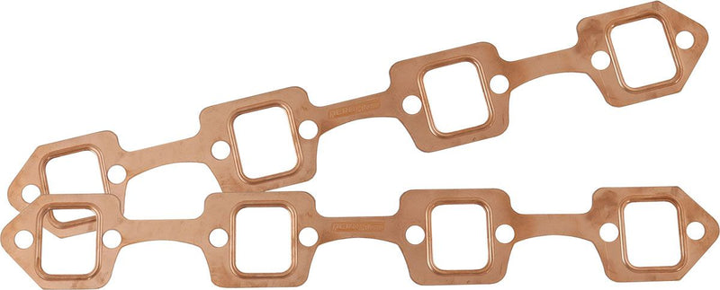 Aeroflow Small Block Ford Windsor Rectangle Port Copper Embossed Exhaust Gaskets (AF1854-1404) AF1854-1404