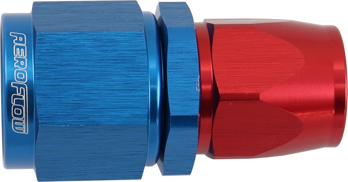 Aeroflow 200 Series Teflon Style One Piece Straight Stepped Hose End -8AN to -8 Hose (AF201-06-08D) AF201-06-08D