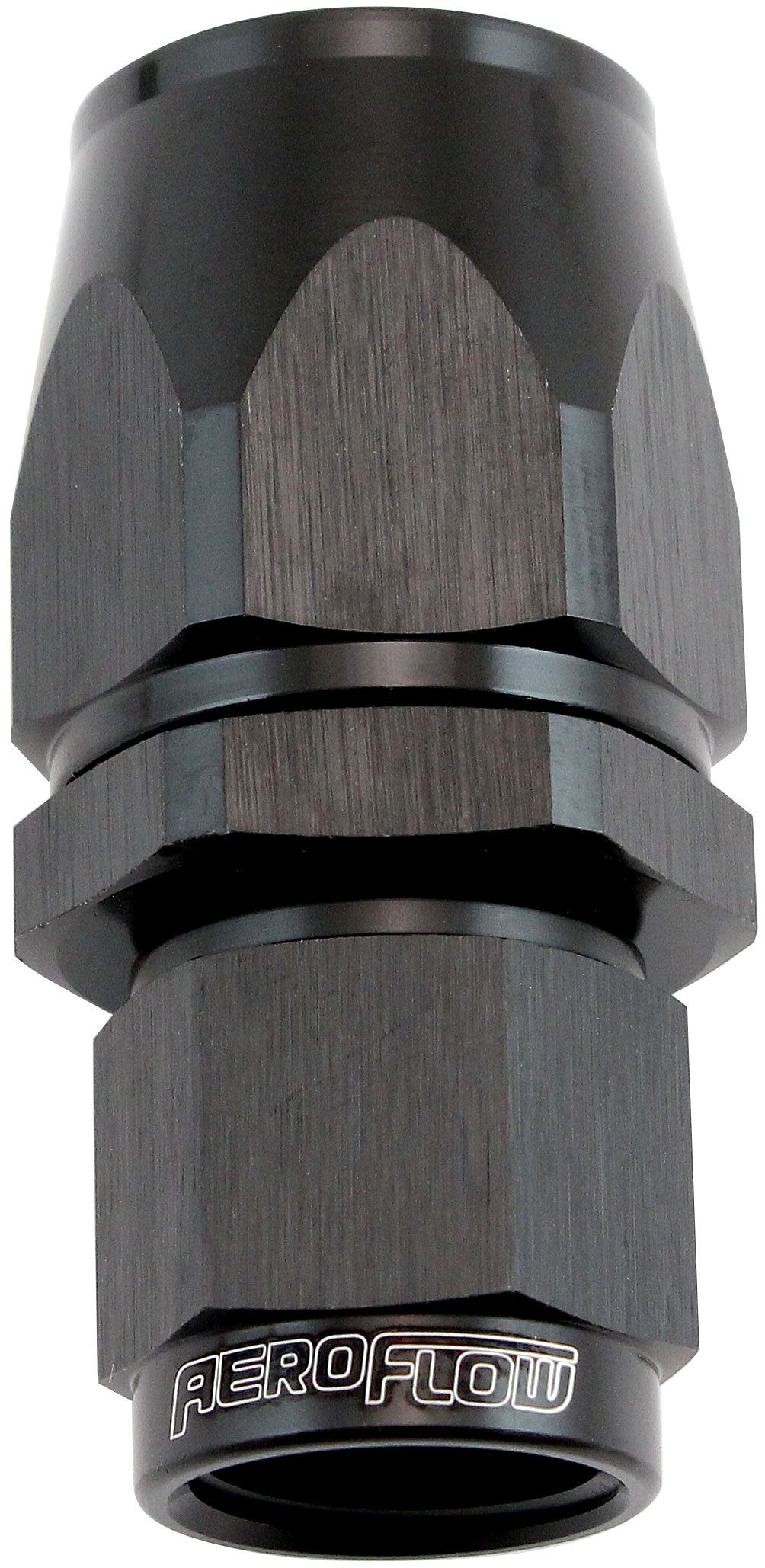 Aeroflow 200 Series Teflon Style One Piece Straight Stepped Hose End -6AN to -8 Hose (AF201-08-06DBLK) AF201-08-06DBLK