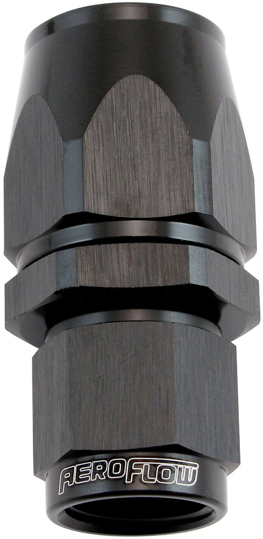 Aeroflow 200 Series Teflon Style One Piece Straight Stepped Hose End -6AN to -8 Hose (AF201-08-06DBLK) AF201-08-06DBLK