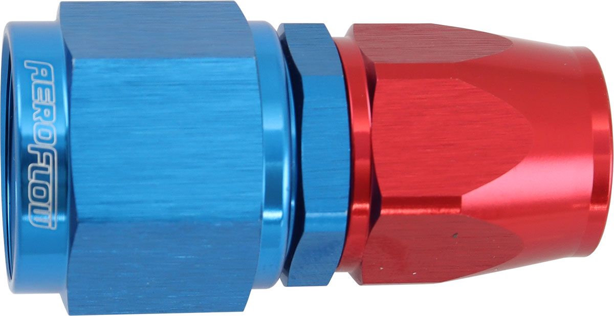 Aeroflow 200 Series Teflon Style One Piece Straight Stepped Hose End -10AN to -8 Hose (AF201-08-10D) AF201-08-10D
