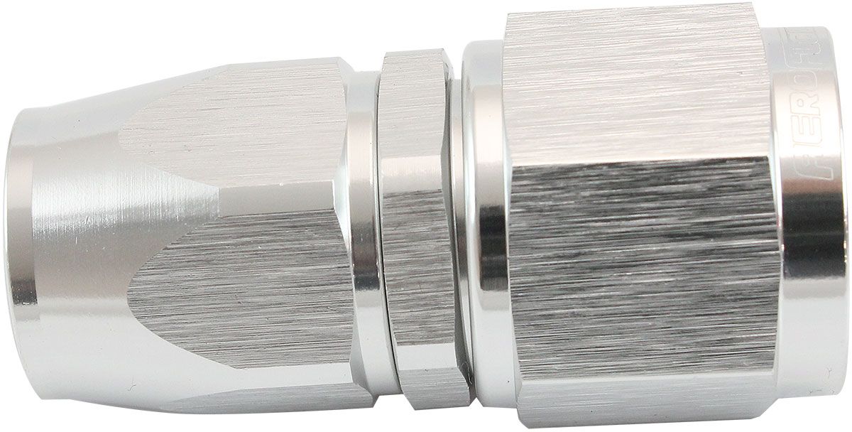 Aeroflow 200 Series Teflon Style One Piece Straight Stepped Hose End -10AN to -8 Hose (AF201-08-10DS) AF201-08-10DS