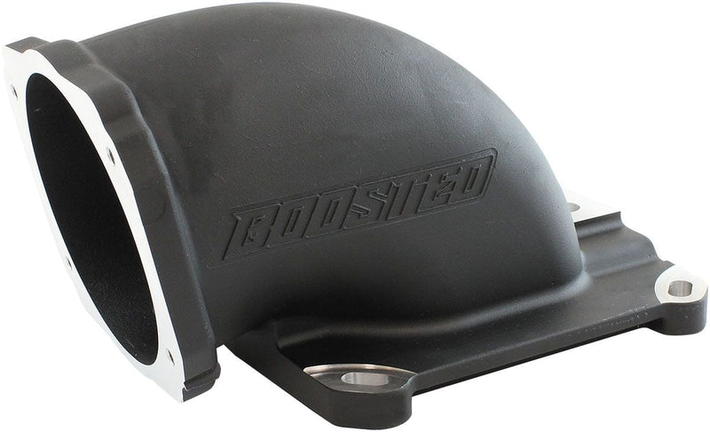 Aeroflow Cast EFI Throttle Body Elbow - Black Finish (AF2045-1001BLK) AF2045-1001BLK