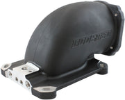 Aeroflow Cast EFI Throttle Body Elbow - Black Finish (AF2045-1001BLK)