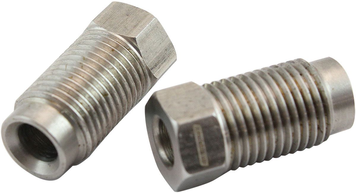 Aeroflow Stainless Steel Inverted Flare Long Tube Nuts (Pair) (AF366L) AF366L