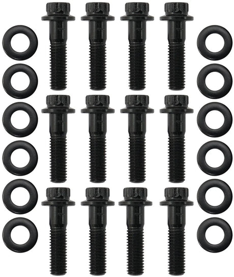 Aeroflow GM LS Header Bolts M8 x 1.25mm, 1.181" (30mm) UHL - Black Finish (AF37-1013)