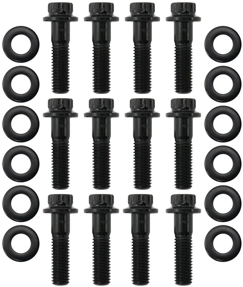 Aeroflow GM LS Header Bolts M8 x 1.25mm, 1.181" (30mm) UHL - Black Finish (AF37-1013)
