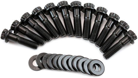 Aeroflow GM LS Intake Valley Plate Bolts - Black Finish (AF37-1221) AF37-1221