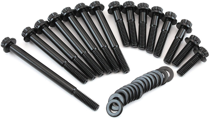 Aeroflow Holden V8 Timing Cover & Water Pump Bolt Kit - Black Finish (AF37-1629) AF37-1629