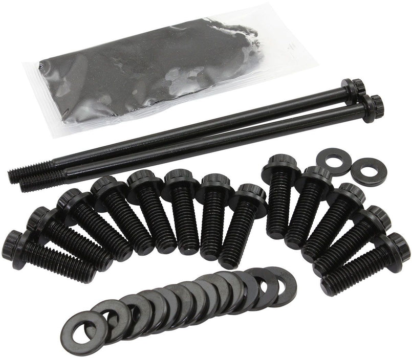 Aeroflow GM LS Oil Pan Bolt Kit- Black Finish (AF37-2355)