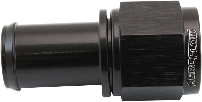 Aeroflow Straight Hose Barb 5/8" to -8AN Female (AF411-08-10BLK)