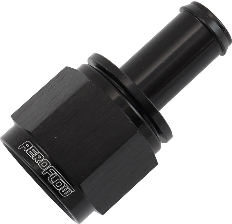 Aeroflow Straight Hose Barb 1/2" to -10AN Female (AF411-10-08BLK) AF411-10-08BLK