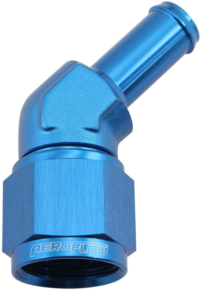 Aeroflow 45° Hose Barb 1/2" to -10AN (AF412-10-08) AF412-10-08