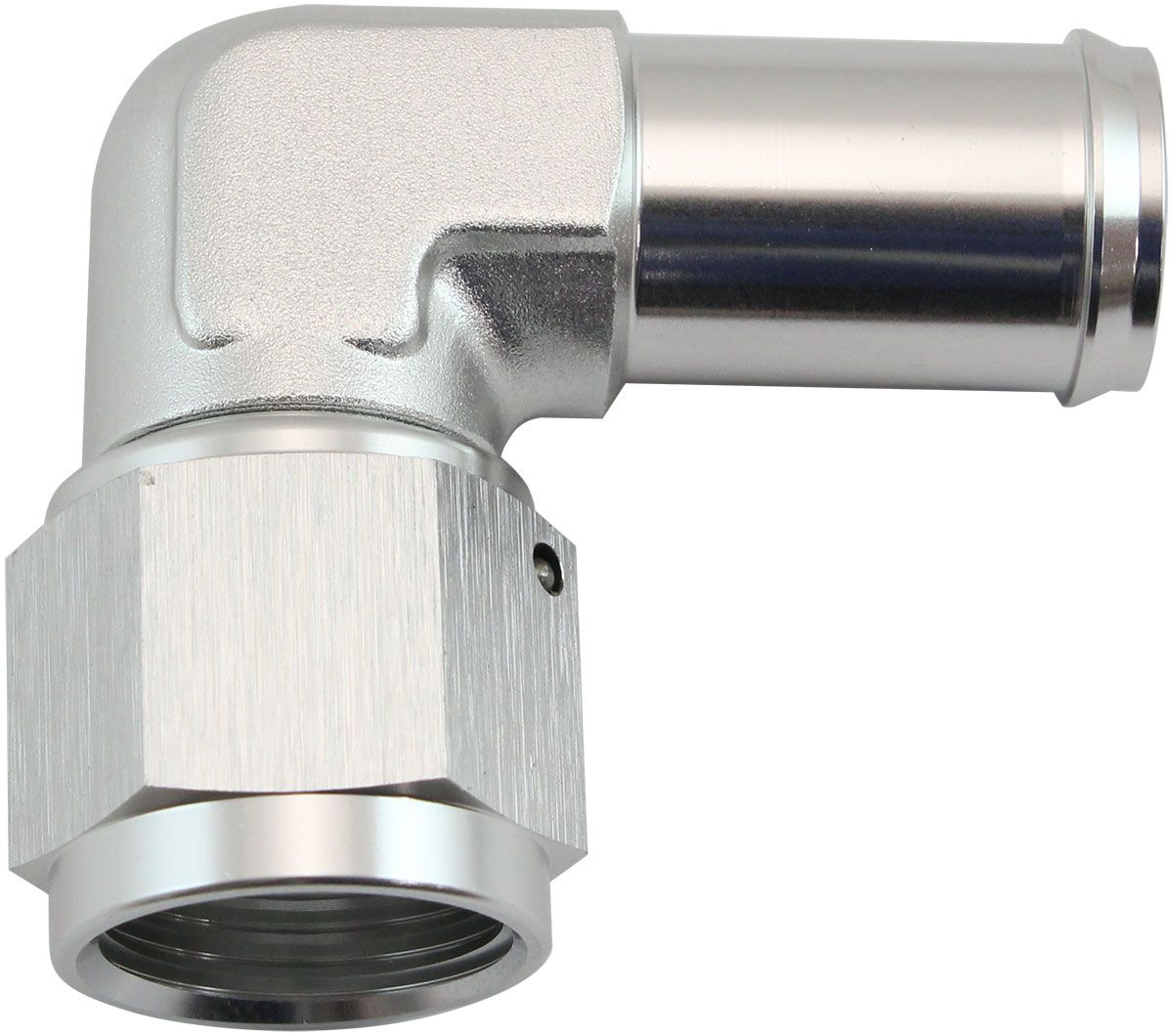 Aeroflow 90° Hose Barb 5/8" to -8AN (AF413-08-10S) AF413-08-10S
