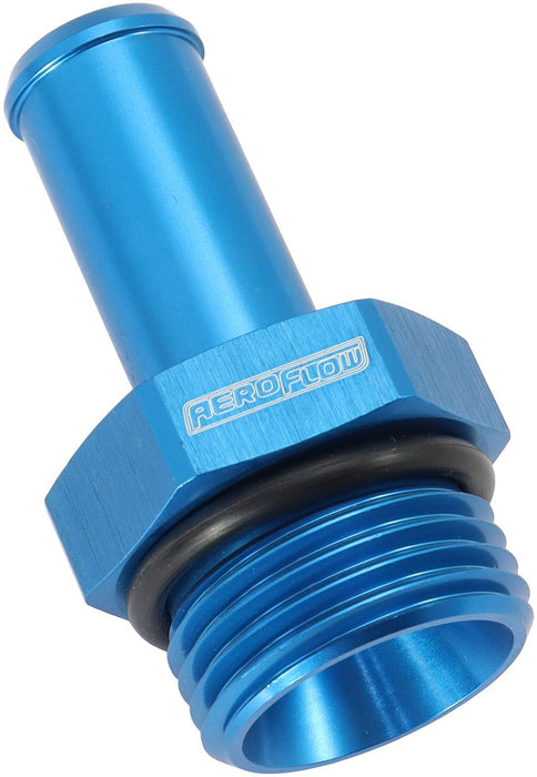 Aeroflow ORB to Barb Fitting - Blue (AF414-10-08)