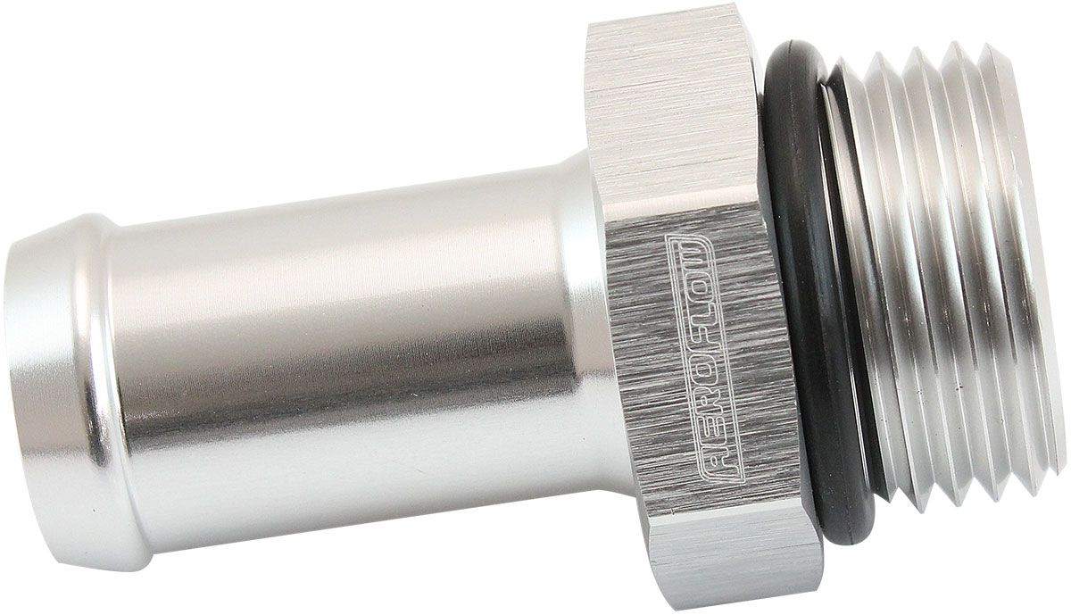 Aeroflow ORB to Barb Fitting - Silver (AF414-10-10S) AF414-10-10S