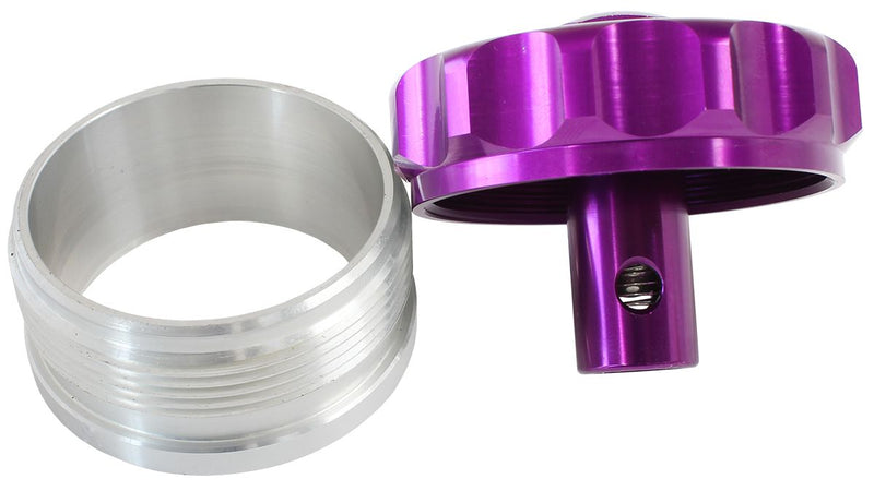 Aeroflow Billet Aluminium Weld-On Filler Neck & Cap - Purple (AF460-32-RV-PUR) AF460-32-RV-PUR