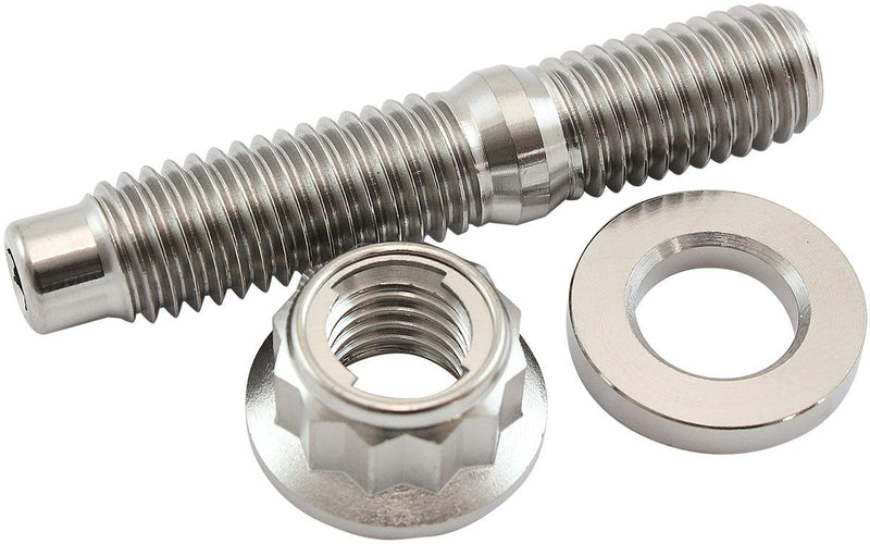 Aeroflow M10 x 1.50mm Titanium Stud, 12 Point Locking Nut and Washer Kit (AF55-2014) AF55-2014