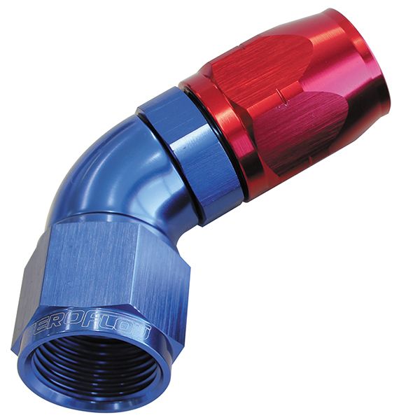 Aeroflow 550 Series Cutter One-Piece Full Flow Swivel 60° Hose End -20AN (AF558-20)