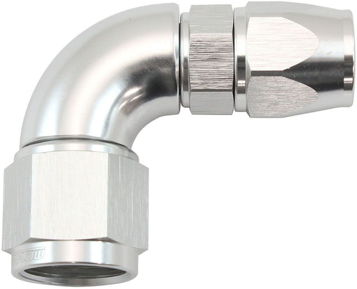 Aeroflow 200 Series Teflon Style One Piece 90 Degree Stepped Hose End -8AN to -8 Hose (AF573-06-08DS) AF573-06-08DS