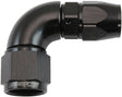 Aeroflow 200 Series Teflon Style One Piece 90 Degree Stepped Hose End -10AN to -8 Hose (AF573-08-10DBLK) AF573-08-10DBLK