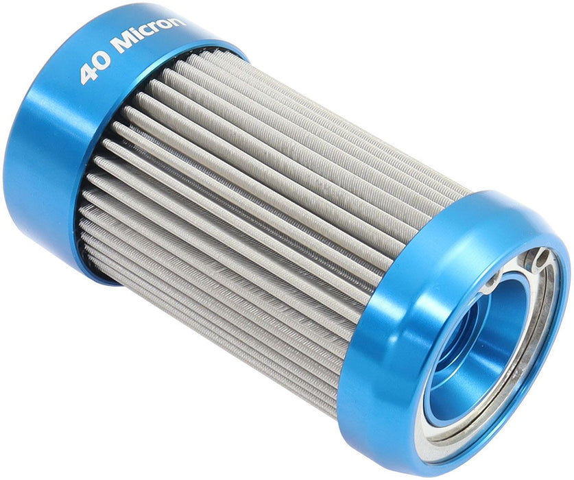 Aeroflow Replacement 40 Micron Stainless Steel Element with 1 Bar (14psi) Relief (AF59-2444BP)