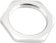 Aeroflow Replacement -4AN Half Nut for all Bulkheads - Silver Finish (AF59-924-04S) AF59-924-04S