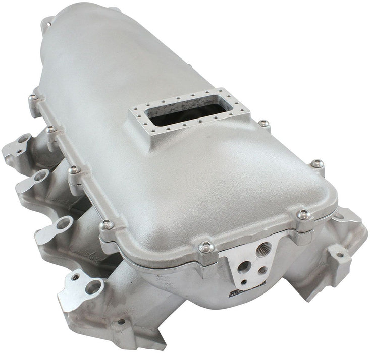 Aeroflow GM LS Rectangle Port Low Rise EFI Modular Intake Manifold, Natural Cast Finish (AF6063-6000)