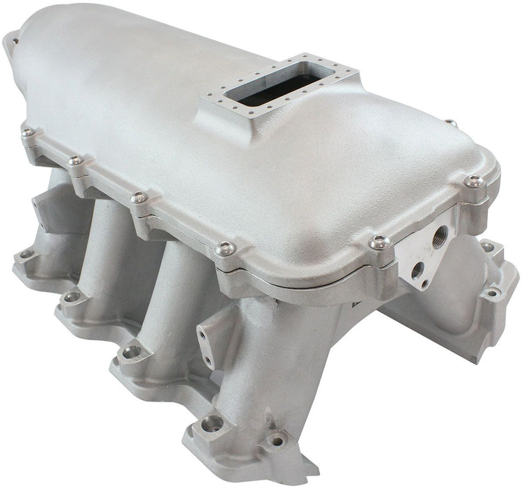 Aeroflow GM LS Rectangle Port Hi Rise EFI Modular Intake Manifold, Natural Cast Finish (AF6063-6001)