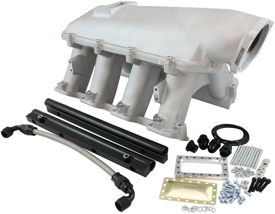 Aeroflow GM LS Rectangle Port Hi Rise EFI Modular Intake Manifold, Natural Cast Finish (AF6063-6001)