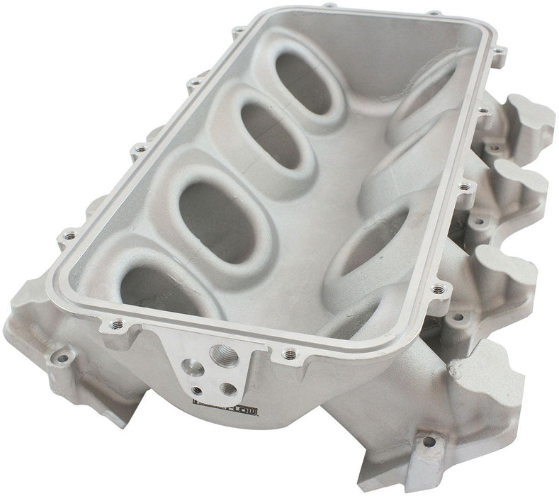 Aeroflow Low Rise NON-EFI GM LS Cathedral Port Intake Manifold Base, Natural Cast Finish (AF6079-5000)