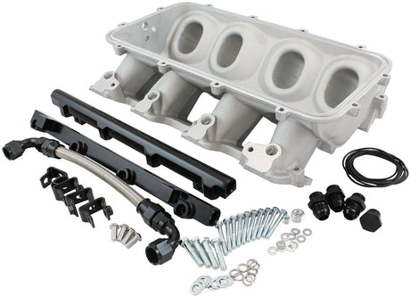 Aeroflow Low Rise EFI GM LS Cathedral Port Intake ManifoldBase, Natural Cast Finish (AF6079-5001)