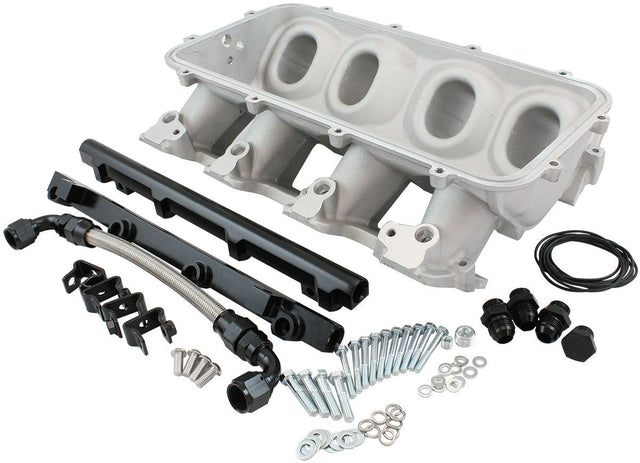 Aeroflow Low Rise EFI GM LS Cathedral Port Intake ManifoldBase, Natural Cast Finish (AF6079-5001)