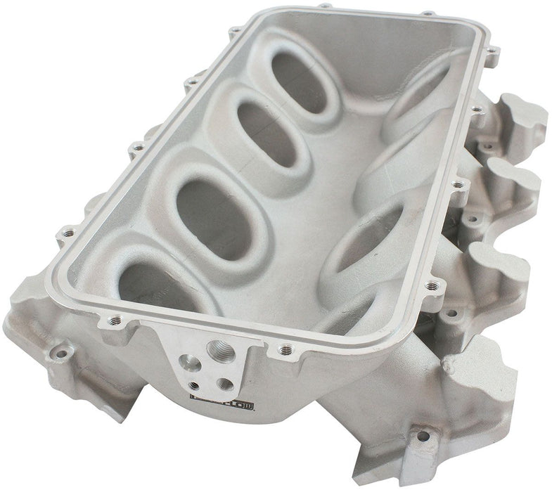 Aeroflow Low Rise NON-EFI GM LSRectangle Port Intake ManifoldBase, Natural Cast Finish (AF6079-6000)