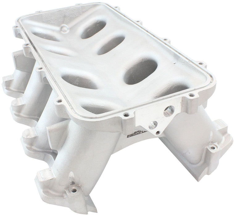 Aeroflow Hi Rise NON-EFI GM LS Rectangle Port Intake ManifoldBase, Natural Cast Finish (AF6079-6002)